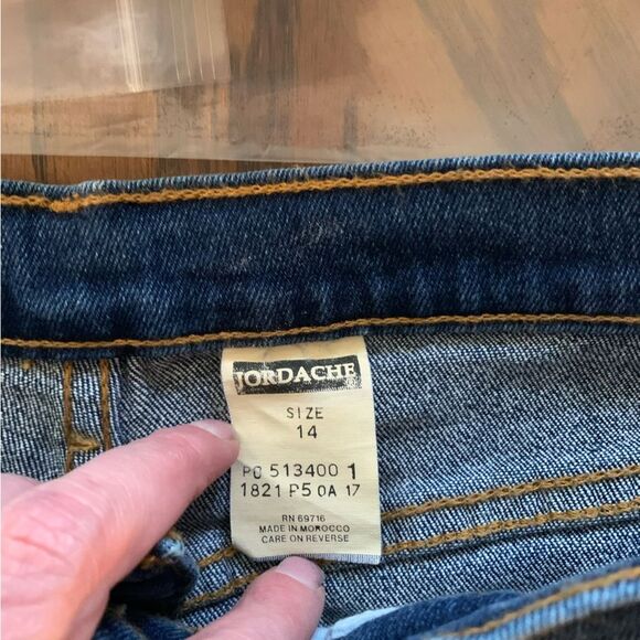 Jordache vintage 80s high rise straight leg mom boyfriend jeans size 14 - Picture 8 of 10